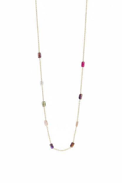 Handmade crystal dainty necklace - 14K gold filled sterling silver options