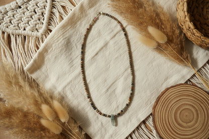 Labradorite necklace 18 inches with extension chain adjustable length