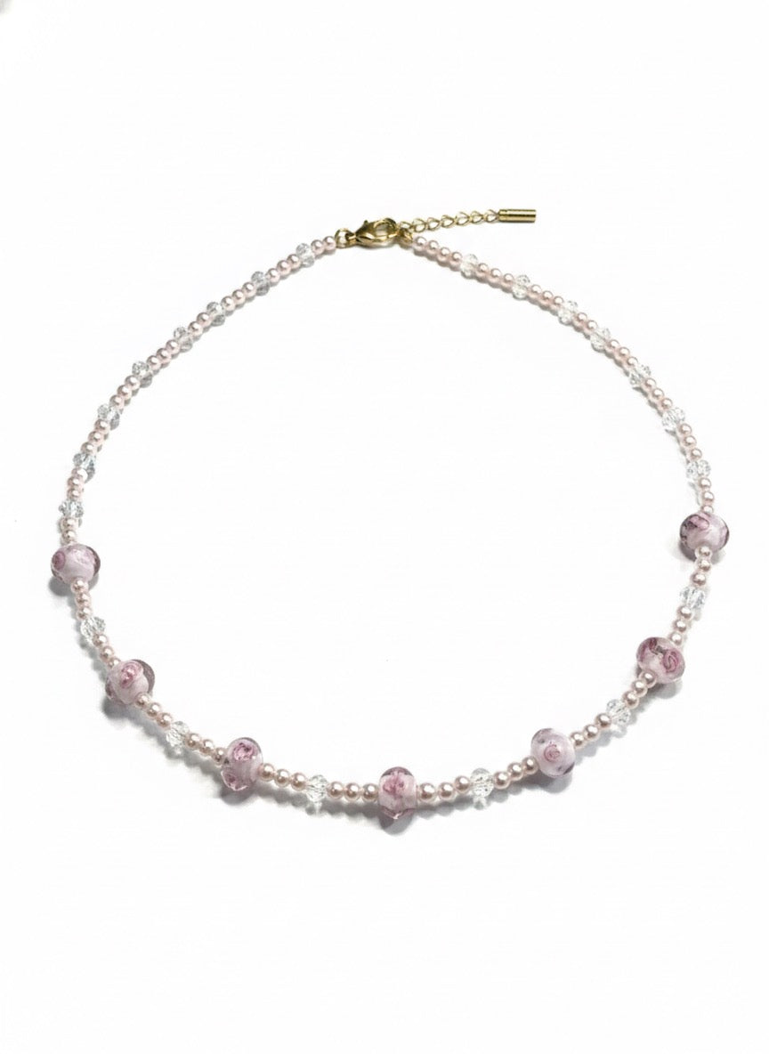 Premium pearl necklace one-of-a-kind - handcrafted hypoallergenic jewelry California made