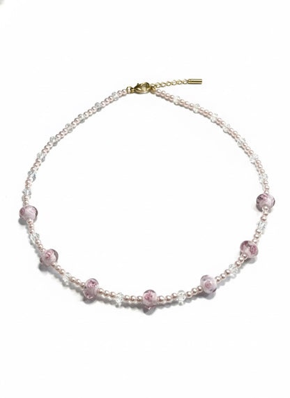 Premium pearl necklace one-of-a-kind - handcrafted hypoallergenic jewelry California made