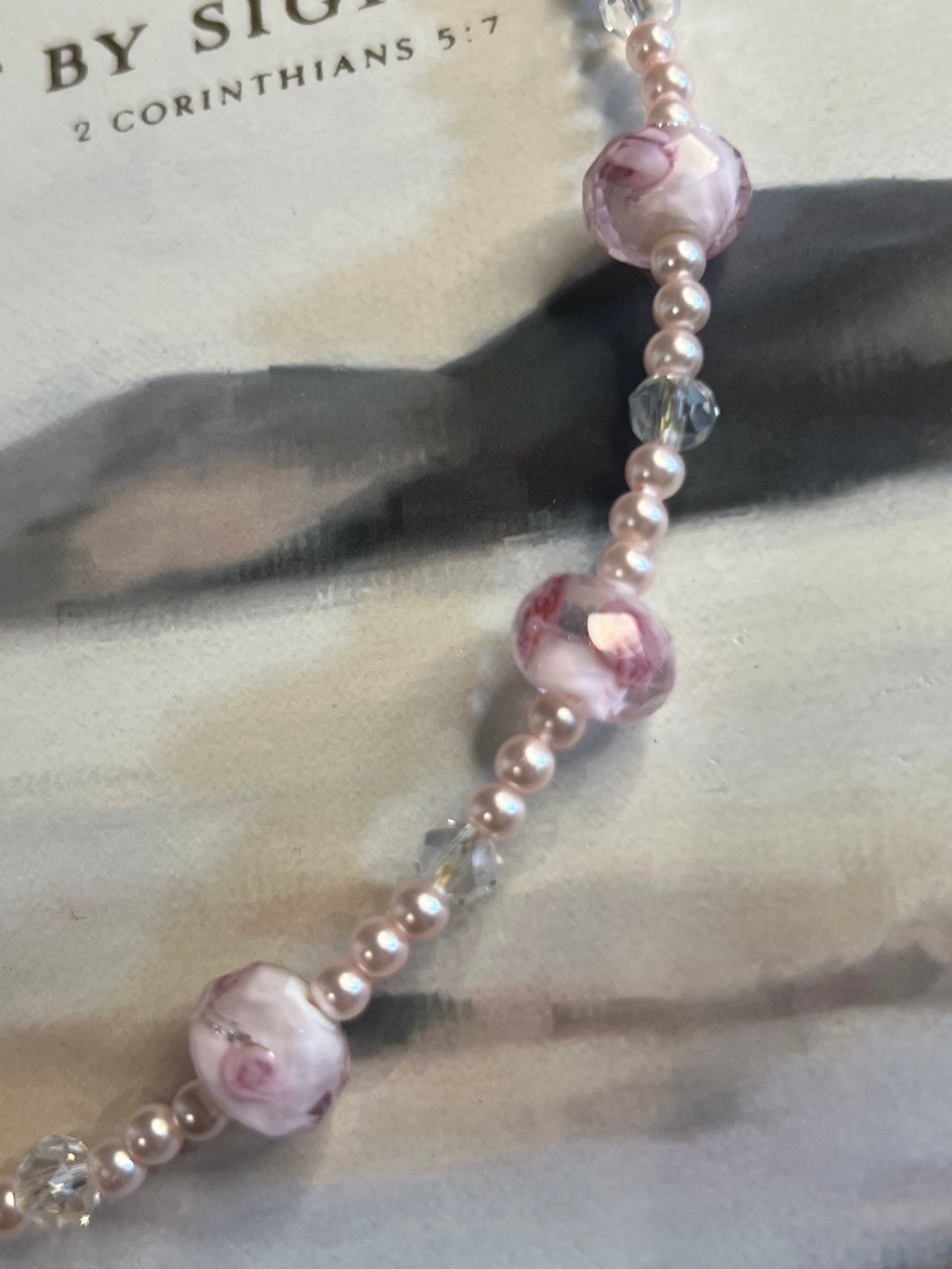 Unique pearl bead necklace - one-of-a-kind handmade jewelry nickel-free sensitive skin

